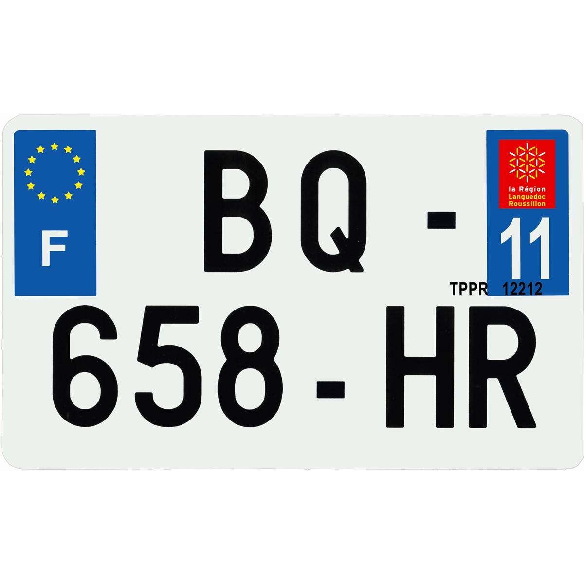 Plaque Immatriculation Plastique 210 X 130 Mm Département 11