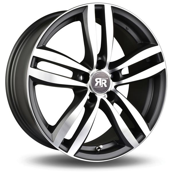 Jante aluminium Racer 18 pouces Gris Face Polie
