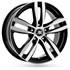 Jante aluminium Racer 18 pouces Noir Face Polie