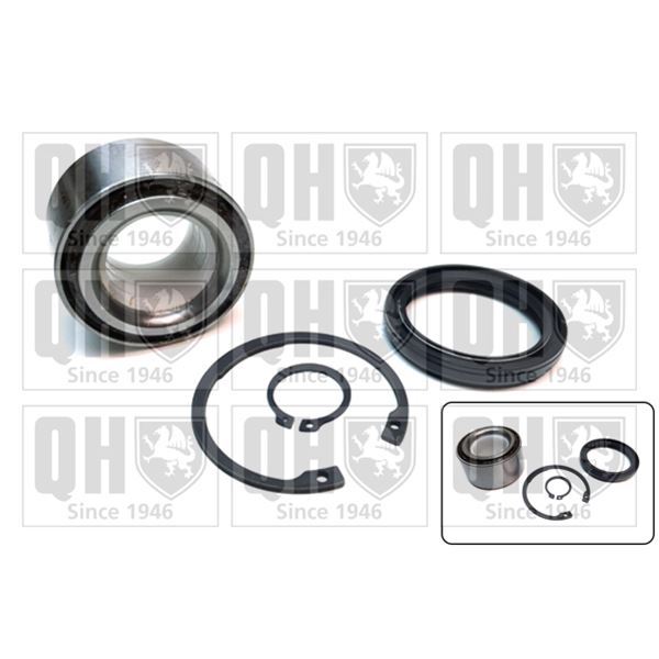 1 kit de roulement de roue avant Quinton Hazell QWB1598