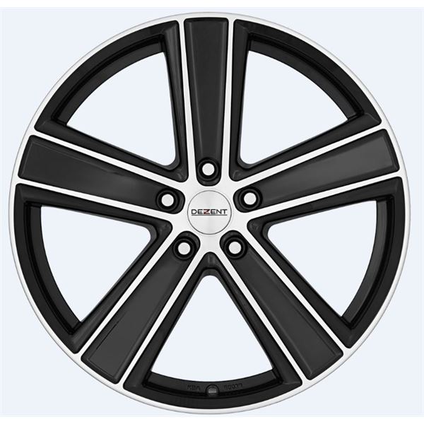Jante alu DEZENT 17 pouces Th Dark Noir Mat / Face Miroir