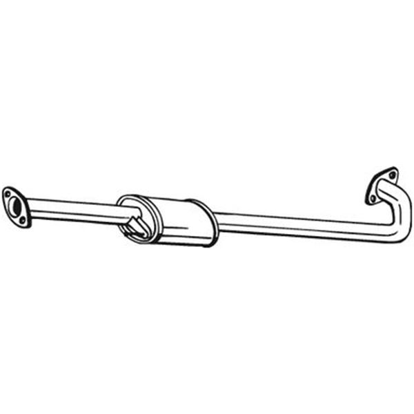 1 silencieux d'échappement intermédiaire Bosal 165039