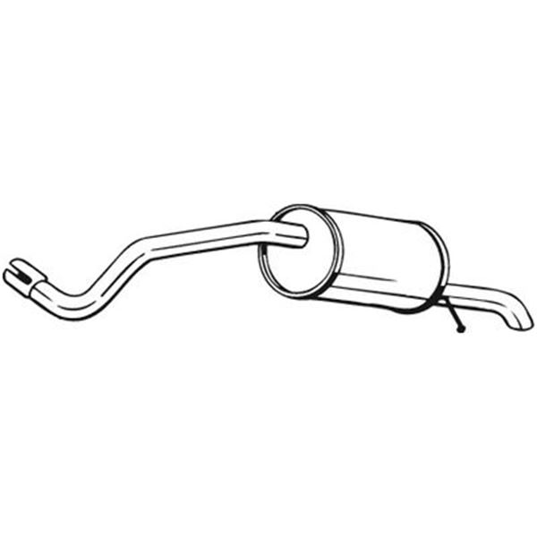 1 silencieux d'échappement arrière Bosal 220005
