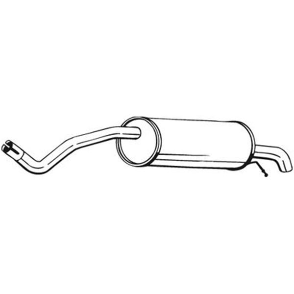 1 silencieux d'échappement arrière Bosal 220011