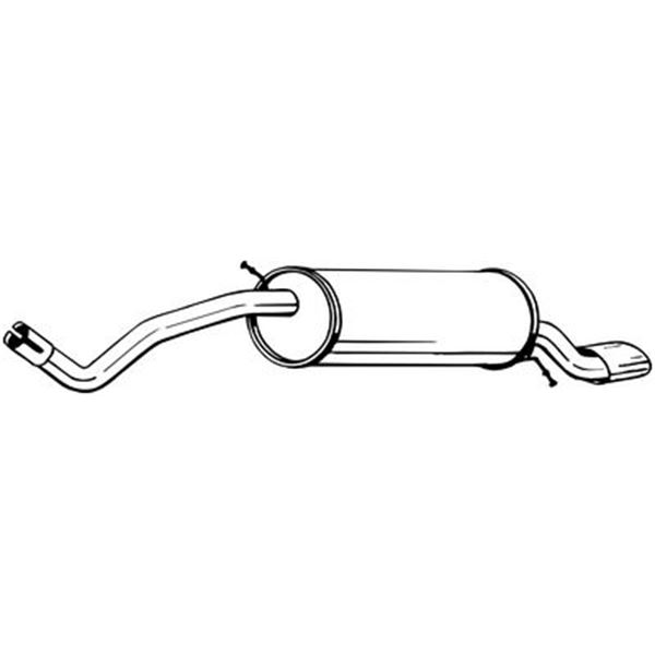 1 silencieux d'échappement arrière Bosal 278801