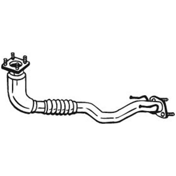 1 tuyau d'échappement avant Bosal 750247