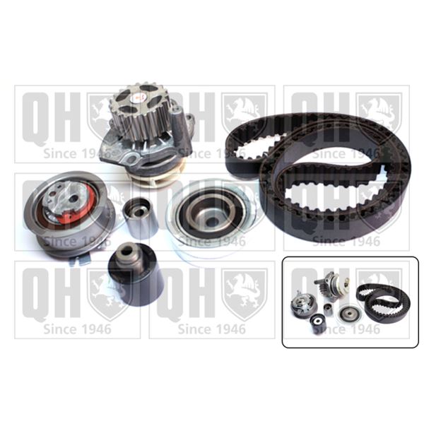 1 kit de distribution + 1 pompe à eau Quinton Hazell QBPK8691