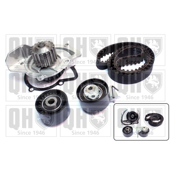 1 kit de distribution + 1 pompe à eau Quinton Hazell QBPK8610