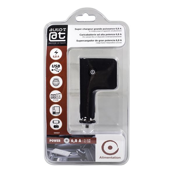 Chargeur allume-cigare multi-prises haute puissance Auto-T