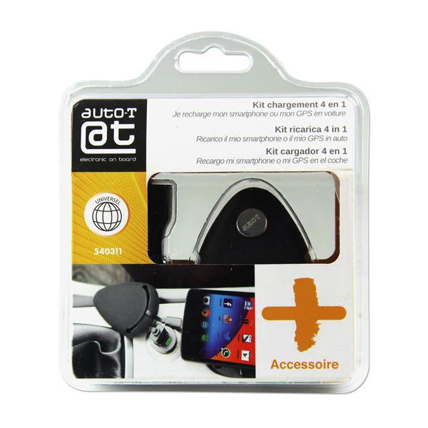 Chargeur allume-cigare USB Auto-T et cable multi-connecteurs