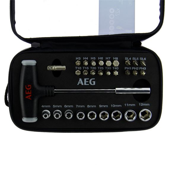 Coffret d'embouts avec poignée en T AEG