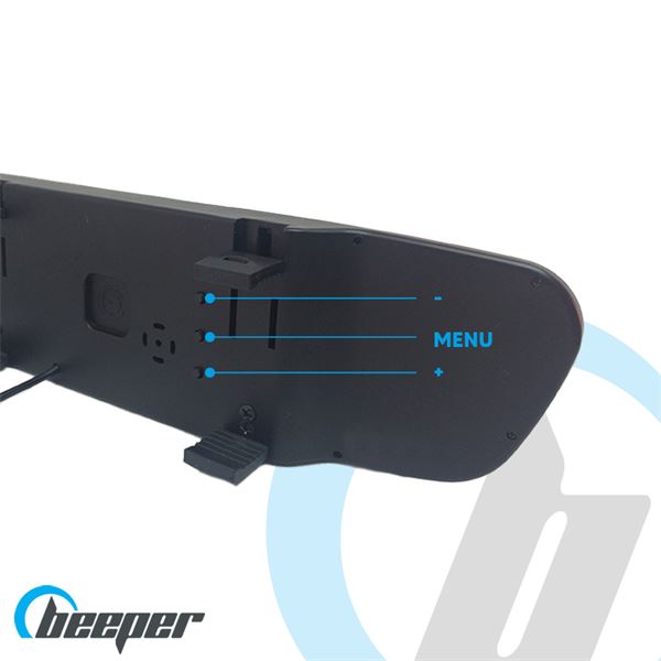 Caméra de recul + écran rétroviseur LCD RW043P Beeper