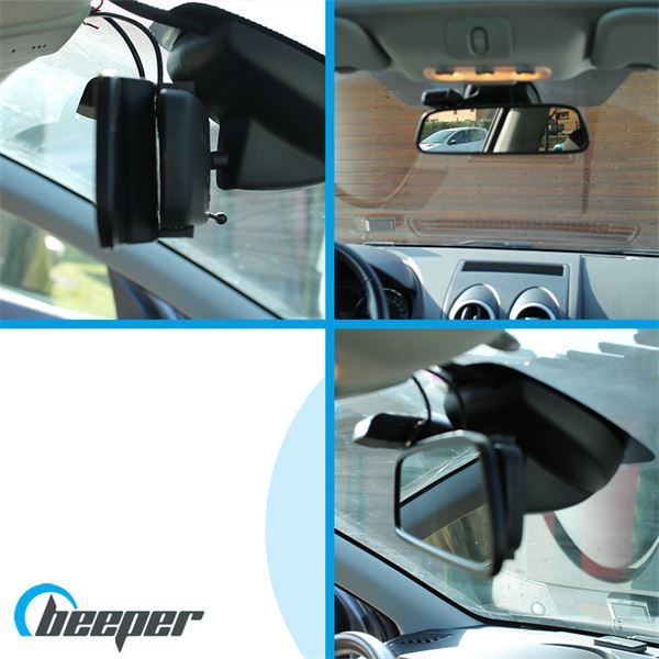 Caméra de recul + écran rétroviseur LCD RW043P Beeper