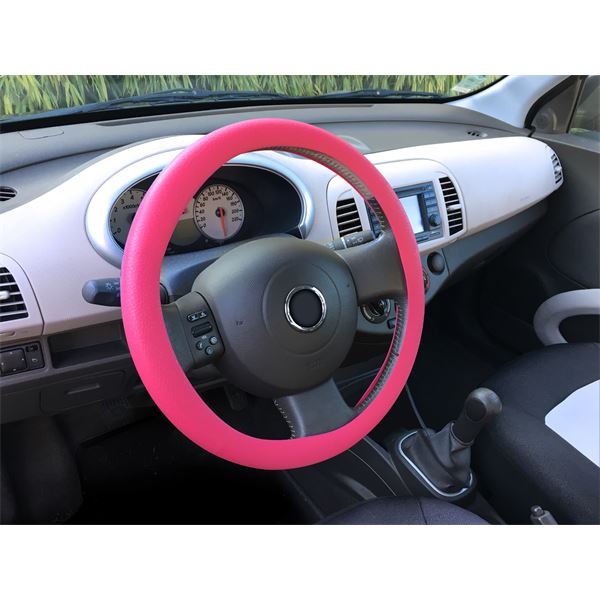 Couvre volant silicone rose