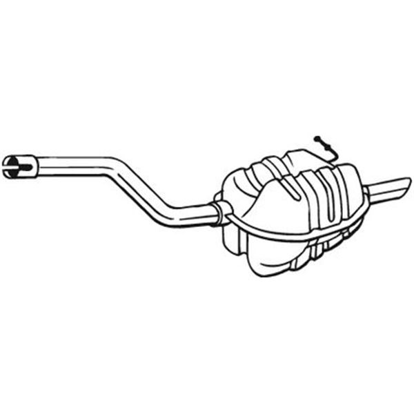 1 silencieux d'échappement arrière Bosal 220003