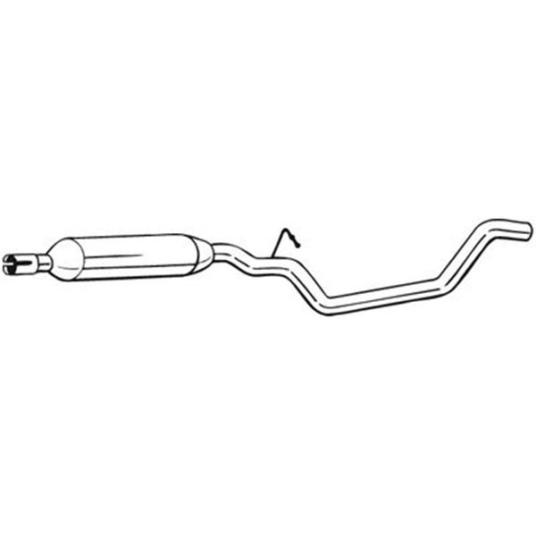 1 silencieux d'échappement intermédiaire Bosal 283937