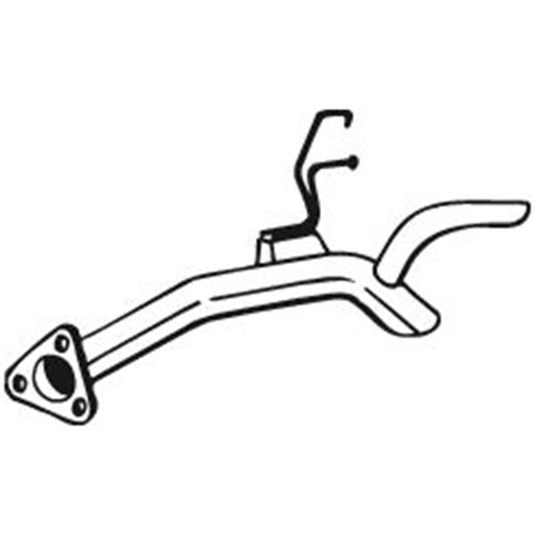 1 tuyau d'échappement arrière Bosal 750177