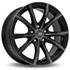 Jante aluminium Racer 18 pouces Noir Brillant Face Polie Noire Fusion