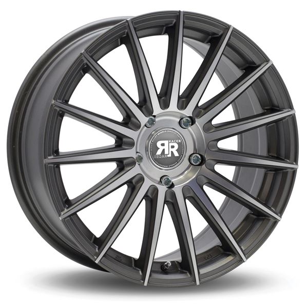 Jante aluminium Racer 16 pouces Gris Face Polie Monza