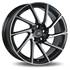 Jante aluminium Racer 18 pouces Noir Satin Face Polie Turn