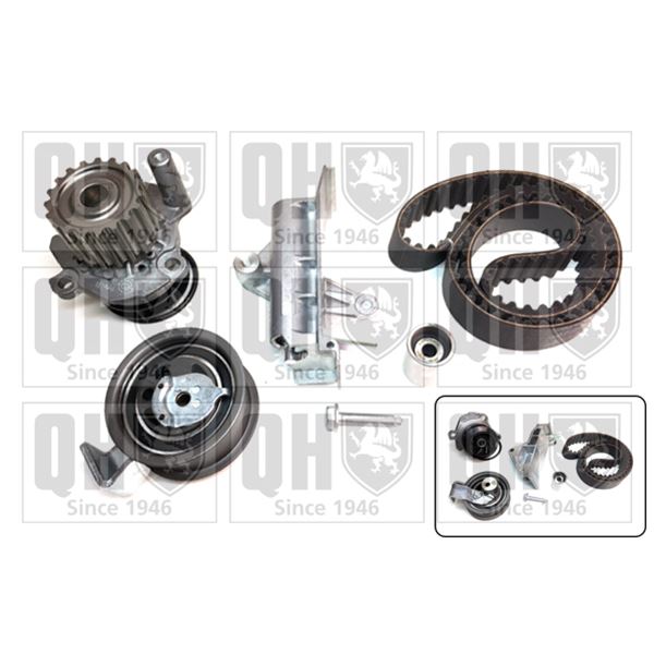 1 kit de distribution + 1 pompe à eau Quinton Hazell QBPK5834
