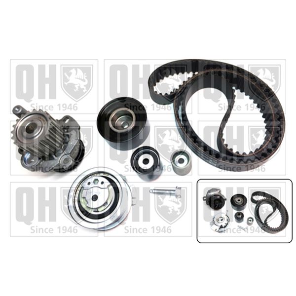 1 kit de distribution + 1 pompe à eau Quinton Hazell QBPK7662