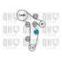 1 kit de distribution + 1 pompe à eau Quinton Hazell QBPK7662