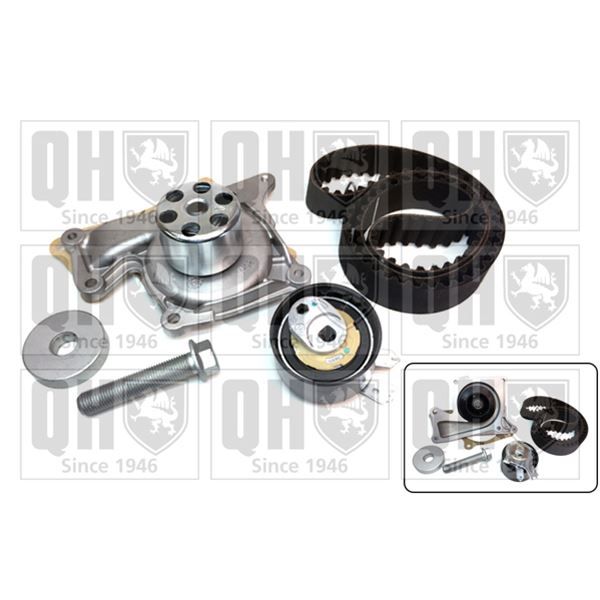 1 kit de distribution + 1 pompe à eau Quinton Hazell QBPK8910