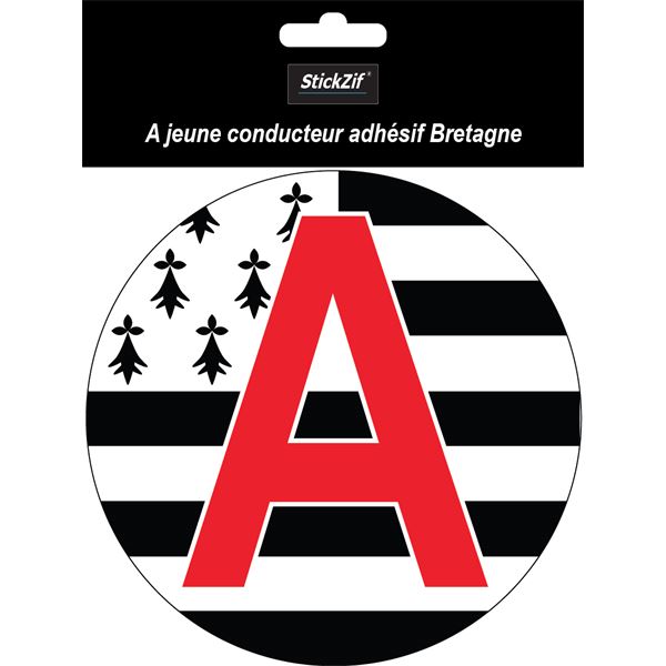 Adhésif A jeune conducteur Bretagne x1