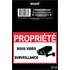 Adhésif Propriété sous vidéo-surveillance x1