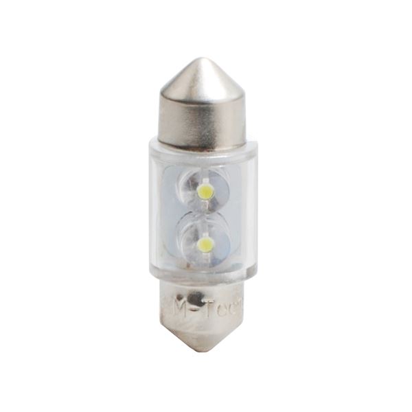 2 ampoules led navette C5W 31 mm blanc