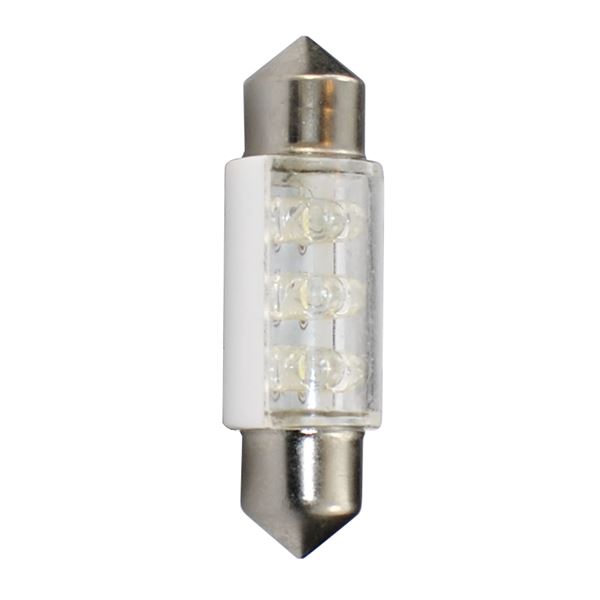 2 ampoules led navette C5W 36 mm blanc