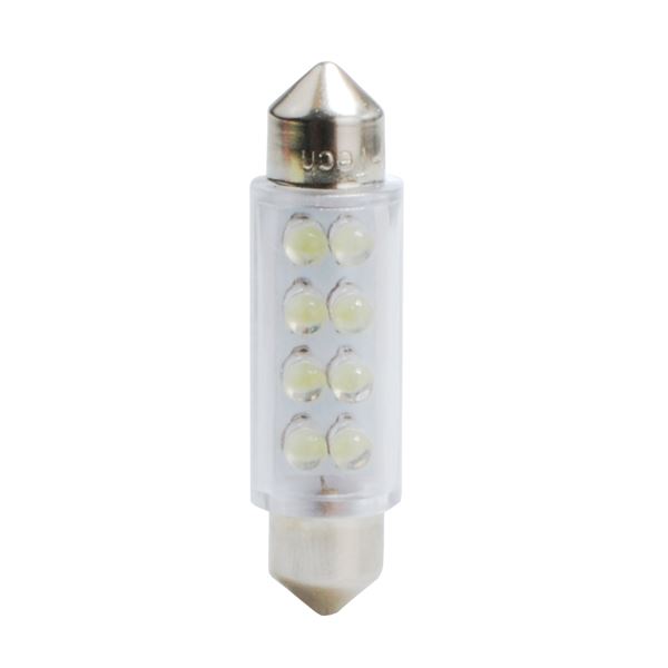 2 ampoules led navette C5W 41 mm blanc