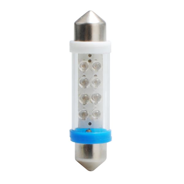 2 ampoules led navette C5W 41 mm bleu