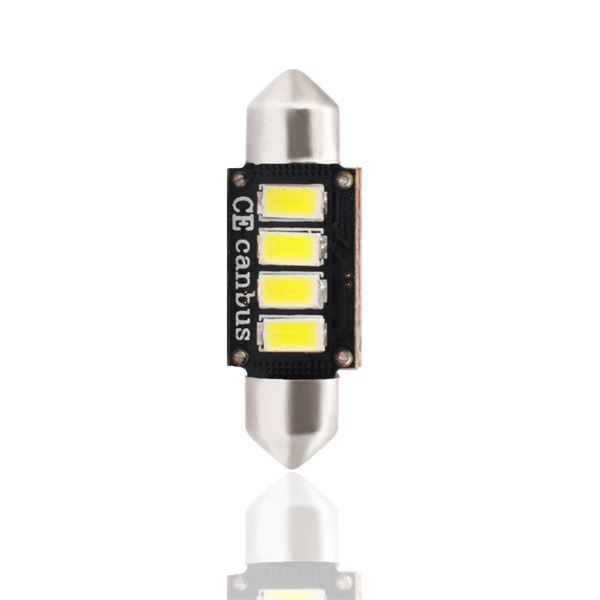 2 ampoules navette à LED CANBUS blanc 36 mm