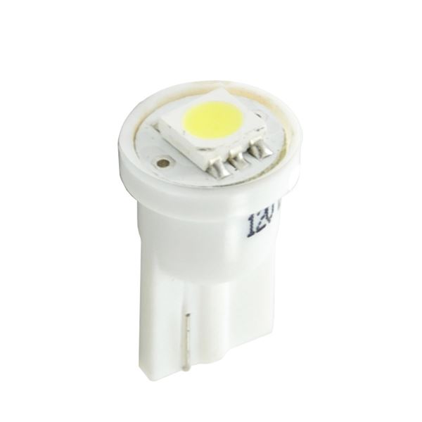 2 ampoules T10 avec 1 LED blanche