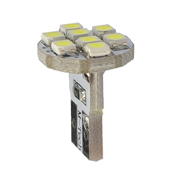 2 ampoules T10 avec 8 LED blanche