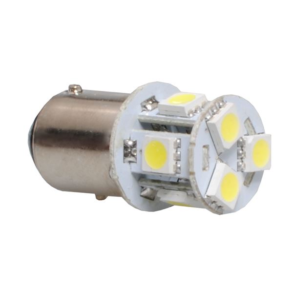 2 ampoules BA9S avec 8 LED blanche