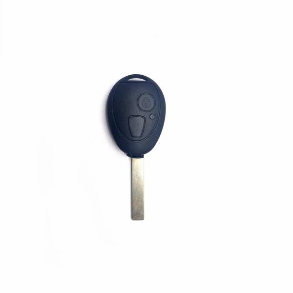 Coque de clé adaptable pour Mini, 2 boutons