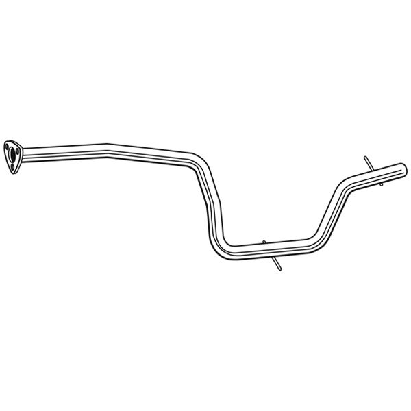 1 tube d'échappement intermédiaire Walker 10710