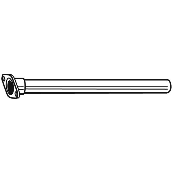 1 tube d'échappement intermédiaire Walker 10727