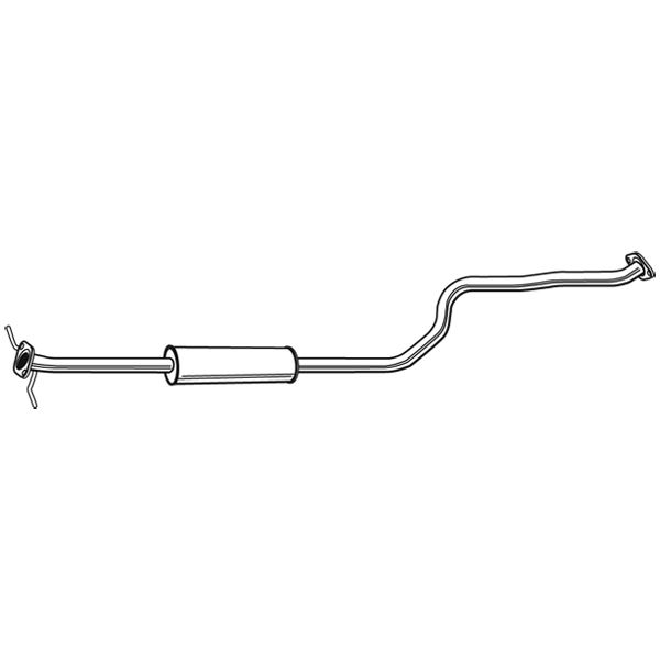 1 silencieux d'échappement intermédiaire Walker 24132