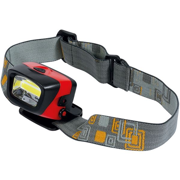Lampe frontale à pile 3 fonctions led COB