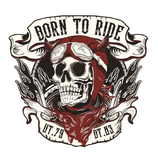 Adhésif carrosserie BIKER CRANE TATOO TRANSFERABLE