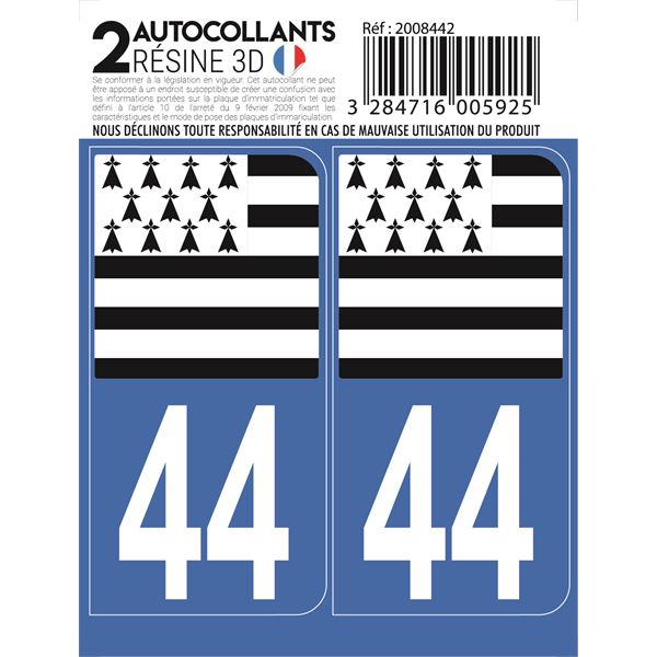 DEPARTEMENT 44 DRAPEAU BRETON