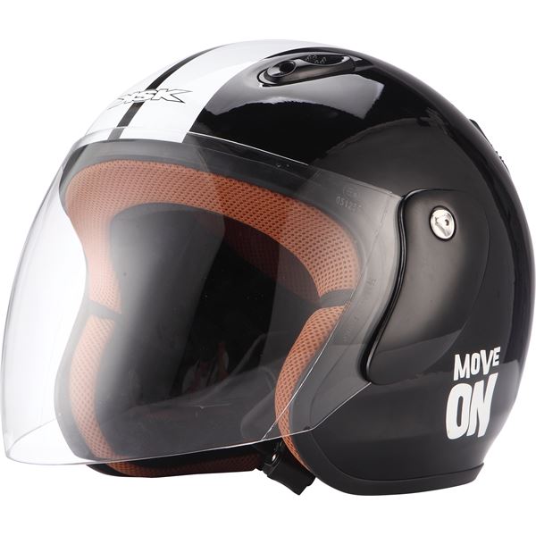 Casque moto Jet Move On noir taille M KSK