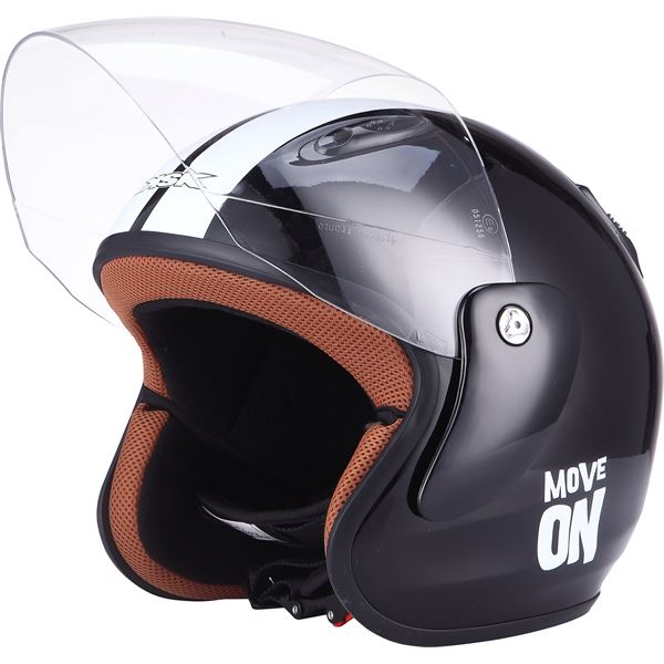 Casque moto Jet Move On noir taille M KSK