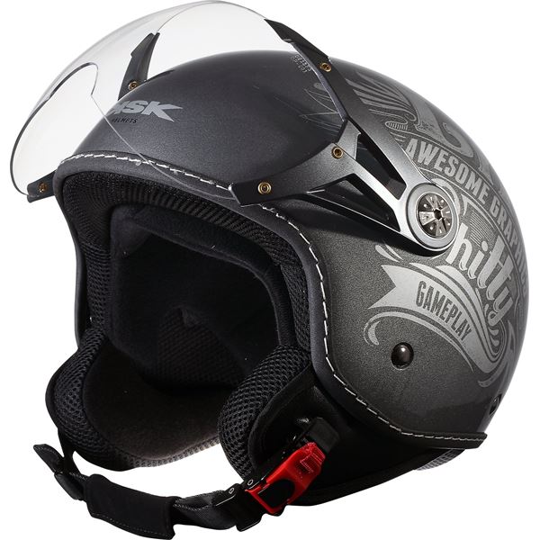Casque moto Jet Tattoo On blanc taille S KSK