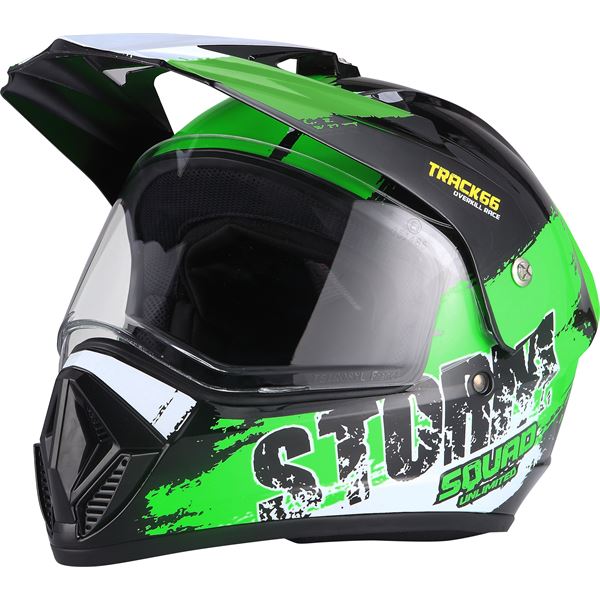 Casque moto cross Storm vert taille M EOLE