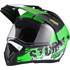 Casque moto cross Storm vert taille XL EOLE